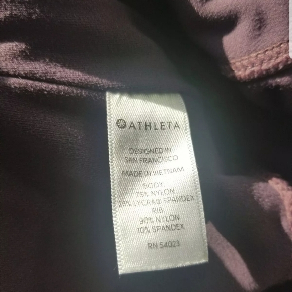 Athleta Sz XS Barre Stirrup Tight Purple 353531 - Picture 7 of 12